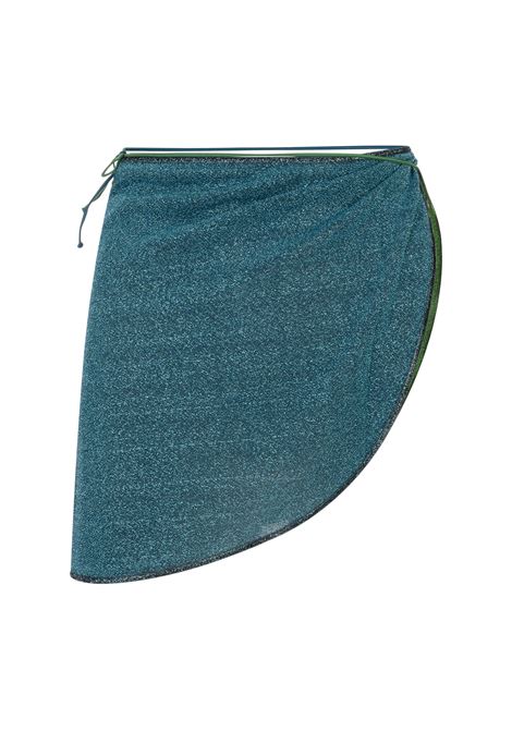 Pareo Bicolor Lumiere Emerald Green - Ocean Blue OSEREE | LPS250-LUREXEMERALD GREEN - OCEAN BLUE